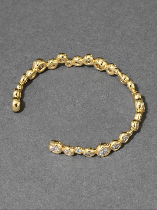 Alexis Bittar Asterales Gold Skinny Cuff Bracelet (MSRP $195) - Picture 5 of 9